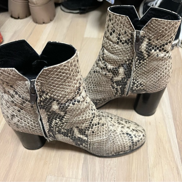 Maje Embossed Python Booties - Picture 8 of 8